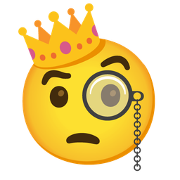 Face with monocle and Crown