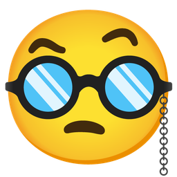 Face with monocle and Disguised face