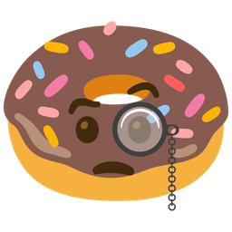 Face with monocle and Doughnut