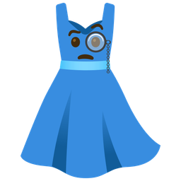 Face with monocle and Dress