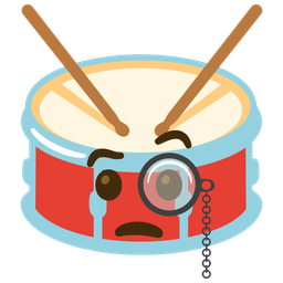 Face with monocle and Drum