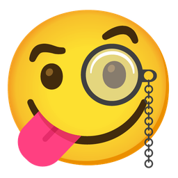 Face with monocle and Face savoring food