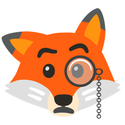 Face with monocle and Fox