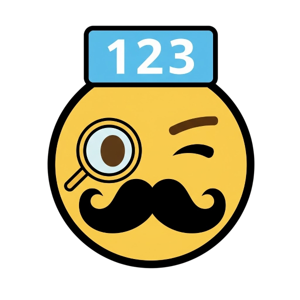 Face with monocle and Input numbers