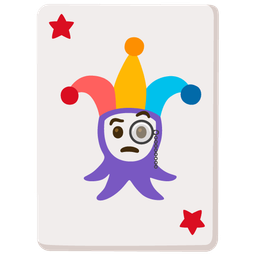 Face with monocle and Joker