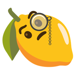 Face with monocle and Lemon