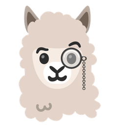 Face with monocle and Llama
