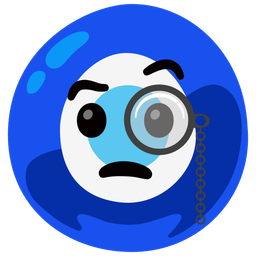 Face with monocle and Nazar amulet