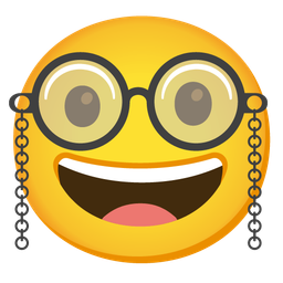 Face with monocle and Nerd face