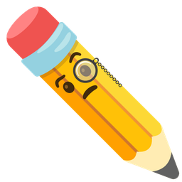 Face with monocle and Pencil