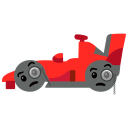 Face with monocle and Racing car