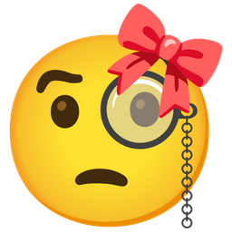 Face with monocle and Ribbon