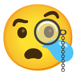 Face with monocle and Sleepy face