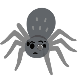 Face with monocle and Spider