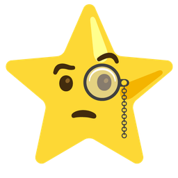 Face with monocle and Star