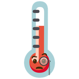 Face with monocle and Thermometer