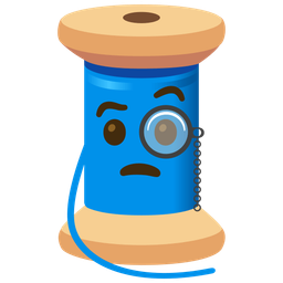 Face with monocle and Thread