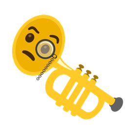 Face with monocle and Trumpet