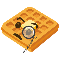 Face with monocle and Waffle