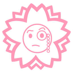 Face with monocle and White flower