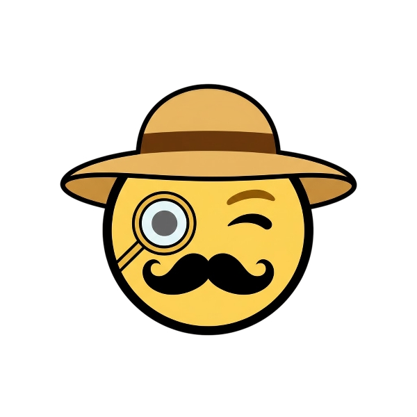 Face with monocle and Woman’s hat