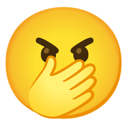 face with open eyes and hand over mouth and angry face