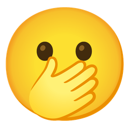 face with open eyes and hand over mouth and confused face