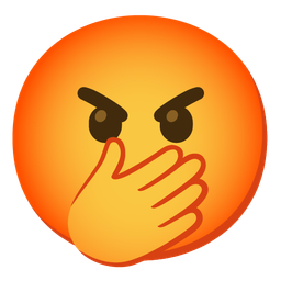 face with open eyes and hand over mouth and enraged face