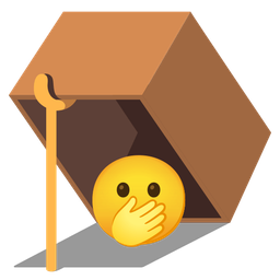 face with open eyes and hand over mouth and mouse trap