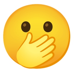 face with open eyes and hand over mouth and neutral face