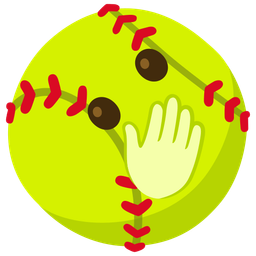 face with open eyes and hand over mouth and softball