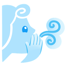 face with open eyes and hand over mouth and wind face