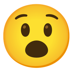 Face with open mouth and Astonished face