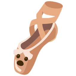 Face with open mouth and Ballet shoes