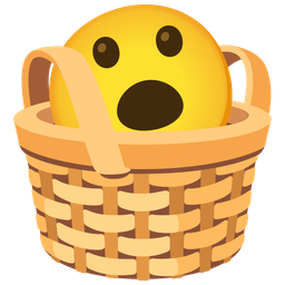 Face with open mouth and Basket