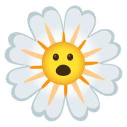 Face with open mouth and Blossom