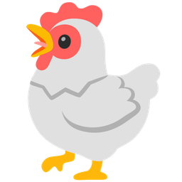 Face with open mouth and Chicken