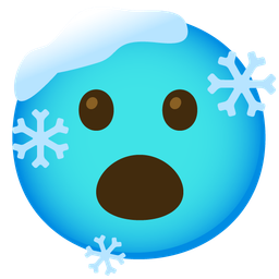 Face with open mouth and Cold face