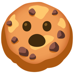 Face with open mouth and Cookie