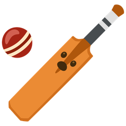 Face with open mouth and Cricket game