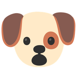 Face with open mouth and Dog face