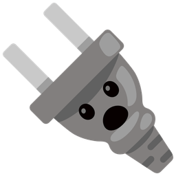 Face with open mouth and Electric plug