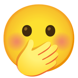 Face with open mouth and Face with hand over mouth