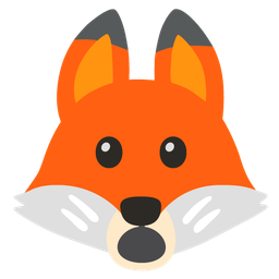 Face with open mouth and Fox