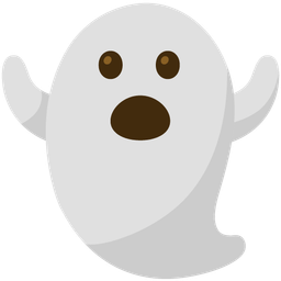 Face with open mouth and Ghost