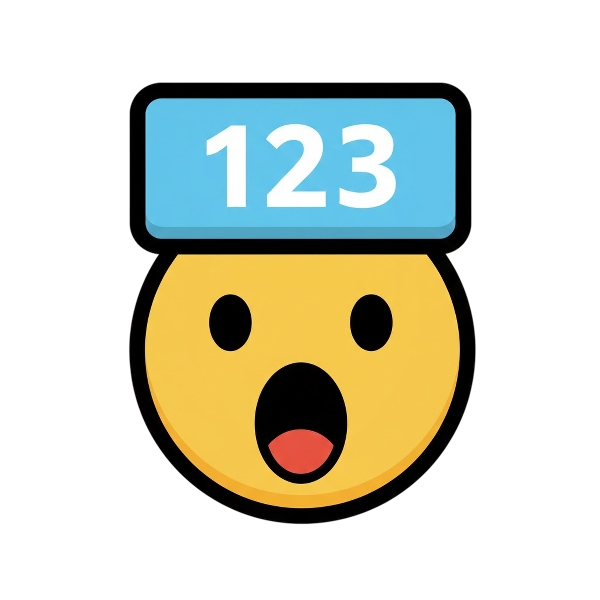 Face with open mouth and Input numbers
