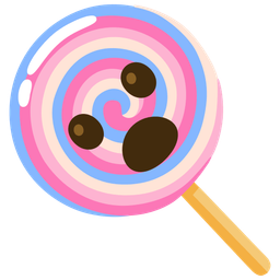 Face with open mouth and Lollipop