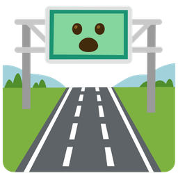 Face with open mouth and Motorway