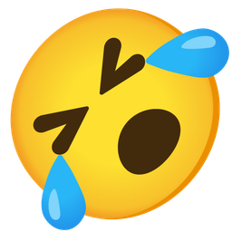 Face with open mouth and Rolling on the floor laughing