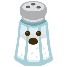 Face with open mouth and Salt